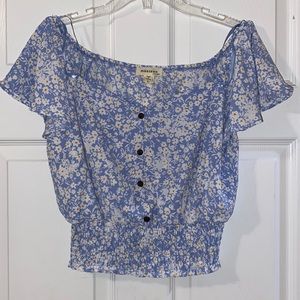 Off the shoulder crop top